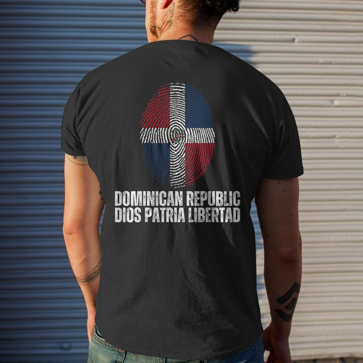 Dominican Republic Dios Patria Libertad Men's T-shirt Back Print Gifts for Him