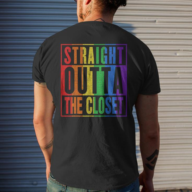 Dont Hide Your Gay Les Bi Tran - Come Outta The Closet Lgbt Mens Back Print T-shirt Gifts for Him