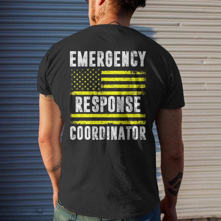 Emergency Response Coordinator 911 Operator Dispatcher Men's T-shirt Back Print Gifts for Him