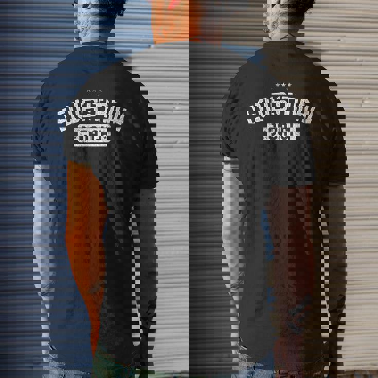 Equestrian Coach Vintage Equestrian Men's T-shirt Back Print Gifts for Him Equestrian Coach Vintage Equestrian Men's T-shirt Back Print Gifts for Him