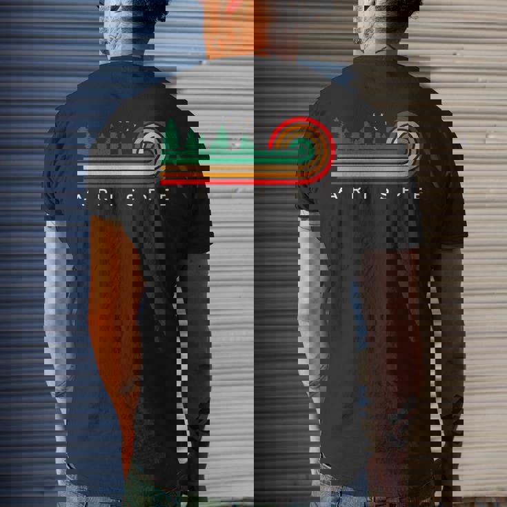 Evergreen Vintage Stripes Arispe Texas Men's T-shirt Back Print Gifts for Him