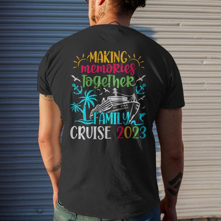 Family Cruise 2023 Making Memories Together Men's T-shirt Back Print Gifts for Him