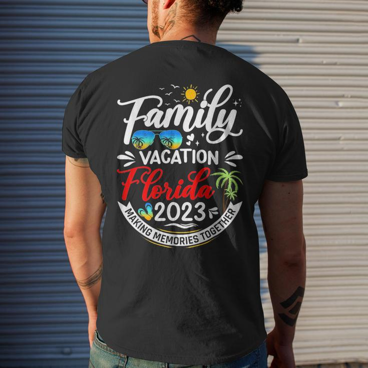 Family Vacation Florida 2023 Beach Summer Vacation 2023 Mens Back Print T-shirt Gifts for Him