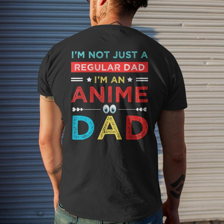 Fathers Birthday Im An Anime Dad Fathers Day Otaku For Women Men's Back Print T-shirt Gifts for Him