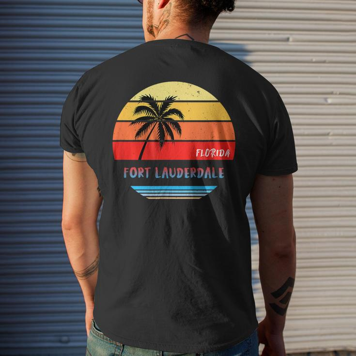 Fort Lauderdale | Fort Lauderdale Florida Mens Back Print T-shirt Gifts for Him