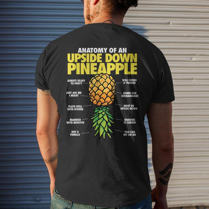 Anatomy Of A Pineapple Swinger Funny Upside Down Pineapple Novelty Men's  T-Shirt