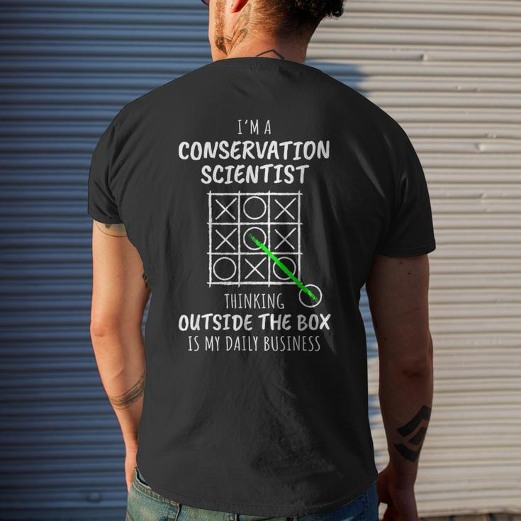 Conservation Scientist Men's T-shirt Back Print Gifts for Him
