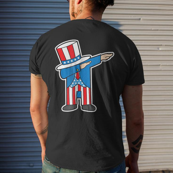 Funny Dabbing Patriotic Sam United States Of America Patriotic Funny Gifts Mens Back Print T-shirt Gifts for Him