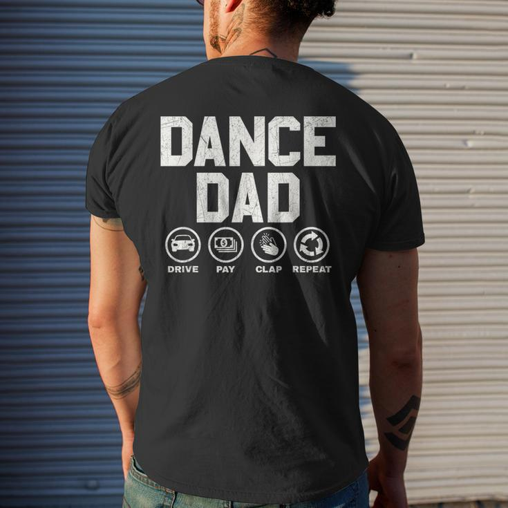 Funny Dance Dad Proud Dancer Dancing Father Men Mens Back Print T-shirt Gifts for Him