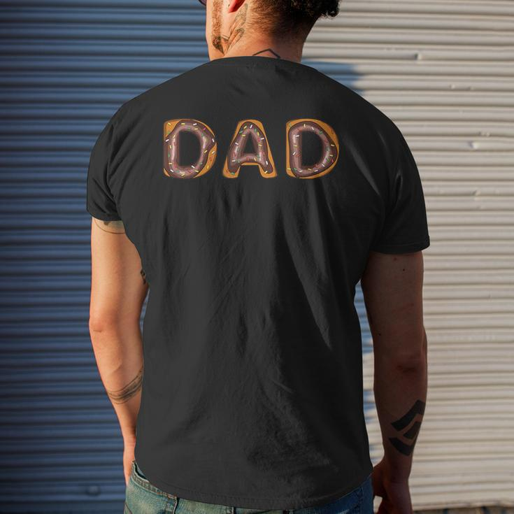 Donut Dad Donut Lover Father's Day For Dad Men's T-shirt Back Print Gifts for Him
