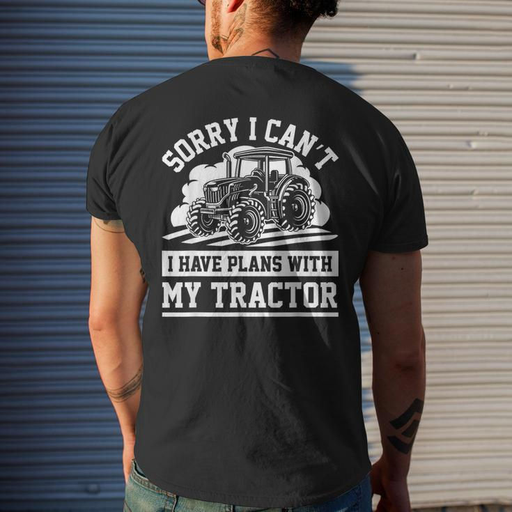 Funny Farm Tractors Farming Truck Enthusiast Saying Outfit Mens Back Print T-shirt Gifts for Him