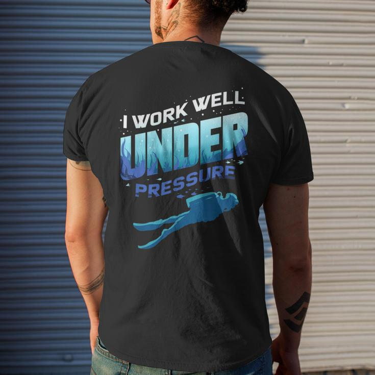 Scuba Diver For Underwater Quote Freediving Men's T-shirt Back Print Gifts for Him