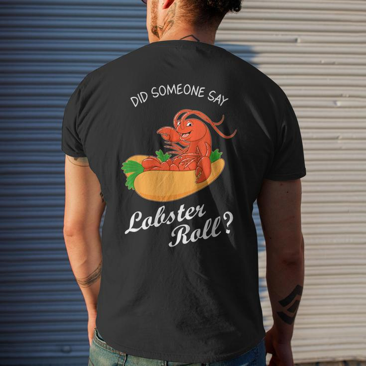 Seafood Lover Did Someone Say Lobster Roll Men's T-shirt Back Print Gifts for Him