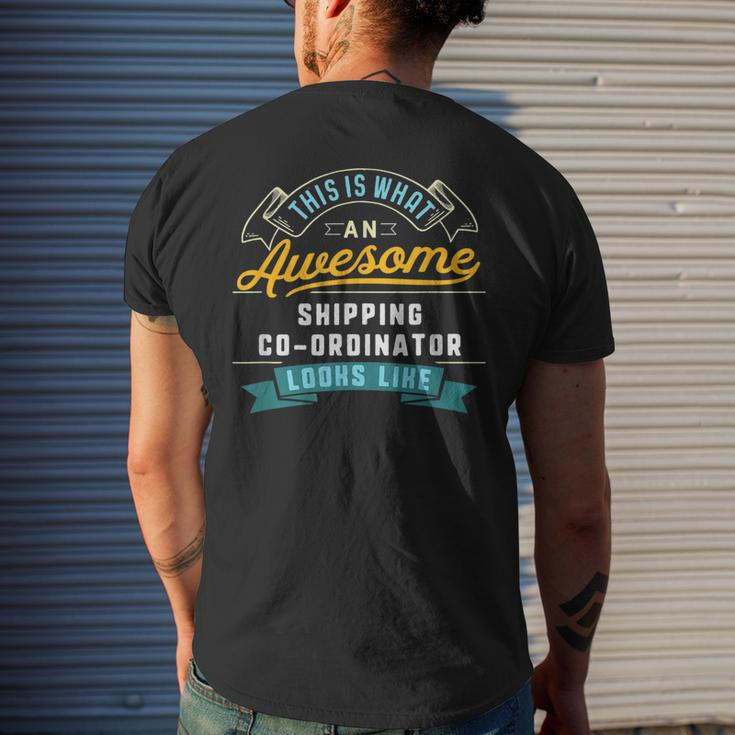 Shipping Co-Ordinator Awesome Job Occupation Men's T-shirt Back Print Gifts for Him