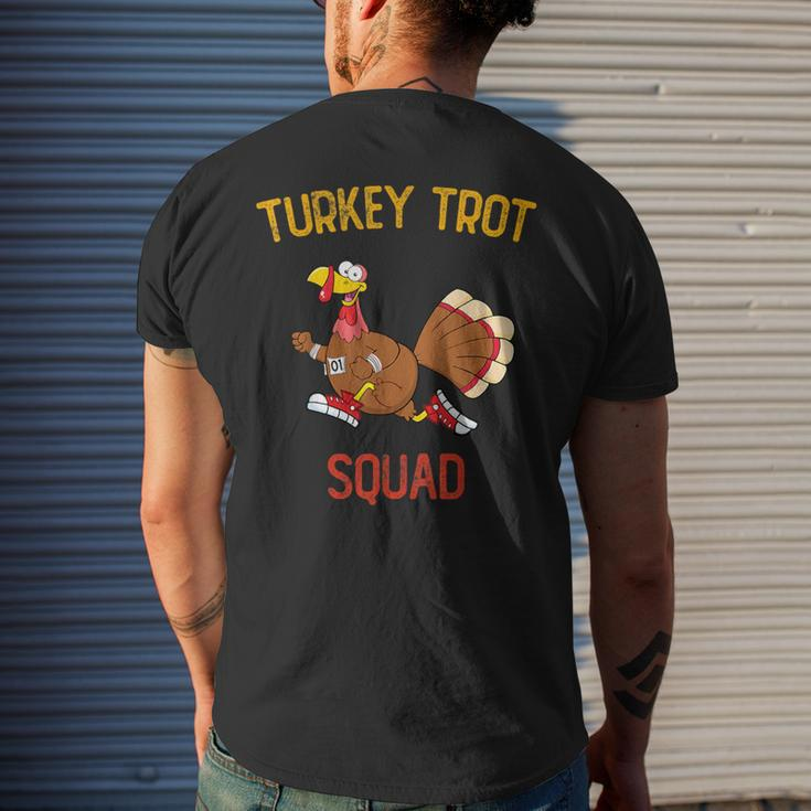 Turkey Trot Squad Friendsgiving Costume Men's T-shirt Back Print Gifts for Him