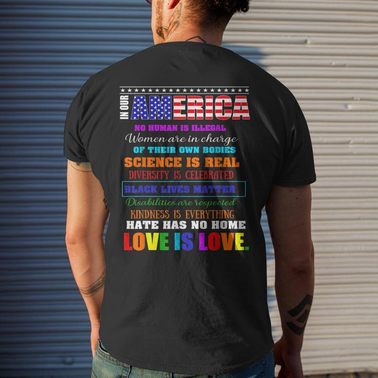 Gay Lesbian Lgbt 4Th Of July Month Mens Back Print T-shirt Gifts for Him