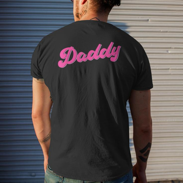 Gay Pride Lgbt Pink Bear Gay Daddy Mens Back Print T-shirt Gifts for Him