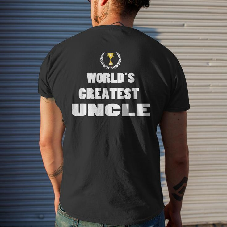 Gifts For Uncles Idea New Uncle Gift Worlds Greatest Mens Back Print T-shirt Gifts for Him