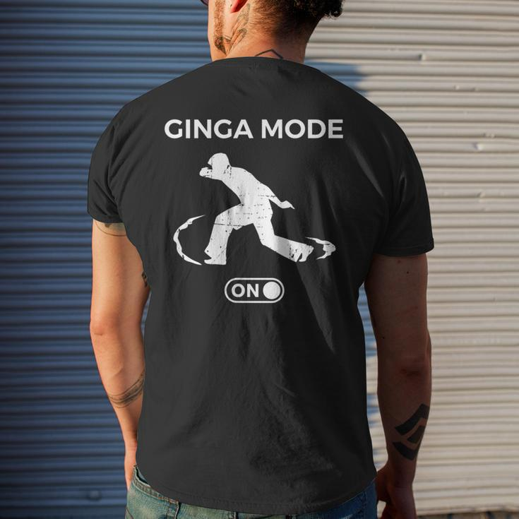 Ginga Mode On Angola Capoira Music Brazilian Capoeira Men's T-shirt Back Print Gifts for Him