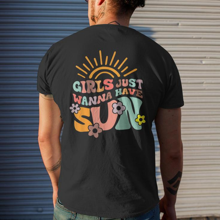 Girl Just Wanna Have Sun A Funny Summer Vacation Beach Mens Back Print T-shirt Gifts for Him