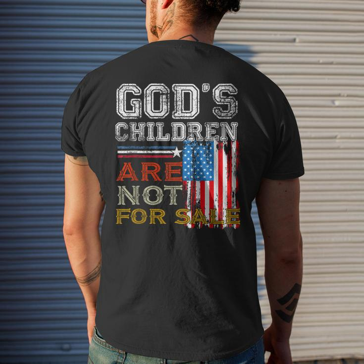 Gods Children Are Not For Sale Embracing Sound Of Freedom Freedom Funny Gifts Mens Back Print T-shirt Gifts for Him
