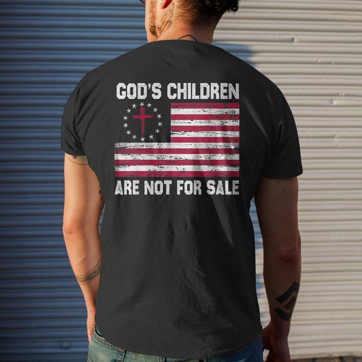 Gods Children Are Not For Sale Funny Quote Gods Children Mens Back Print T-shirt Gifts for Him