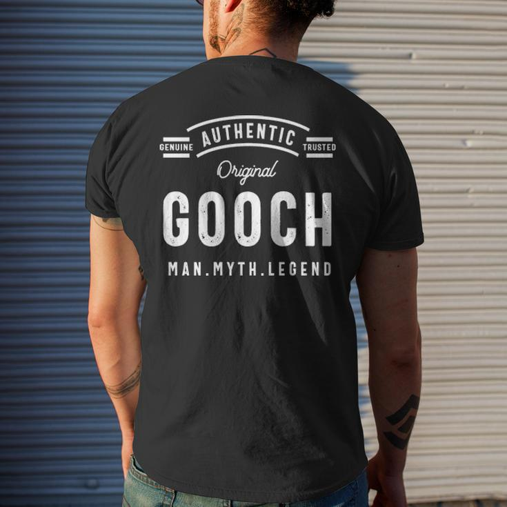 Gooch Name Gift Authentic Gooch Mens Back Print T-shirt Gifts for Him