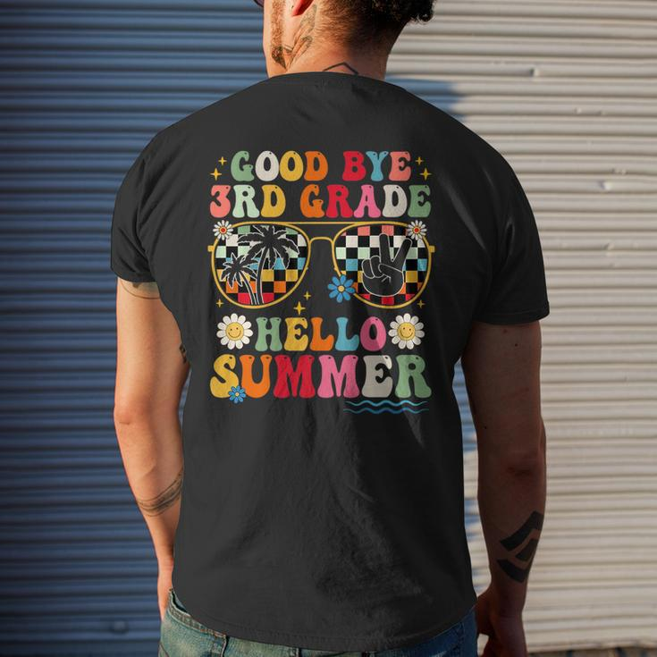 Goodbye 3Rd Grade Hello Summer Peace 3Rd Grade Graduate Mens Back Print T-shirt Gifts for Him
