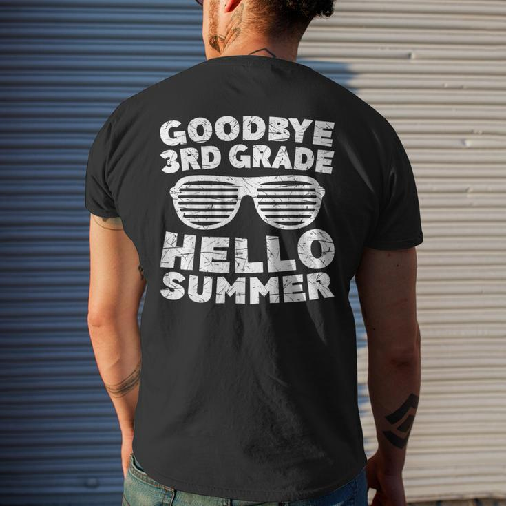 Goodbye 3Rd Grade Hello Summer Third Grade Graduate Men's Back Print T-shirt Gifts for Him
