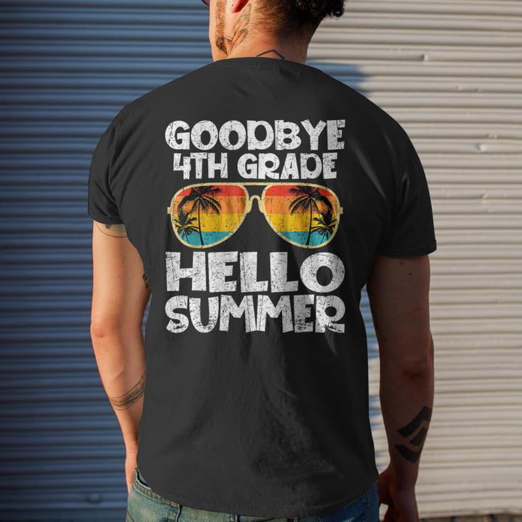 Goodbye 4Th Grade Hello Summer Sunglasses Last Day Of School Mens Back Print T-shirt Gifts for Him