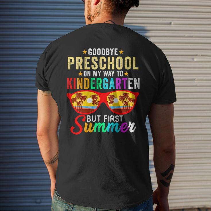 Goodbye Preschool Graduation Hello Kindergarten Summer Kids Mens Back ...