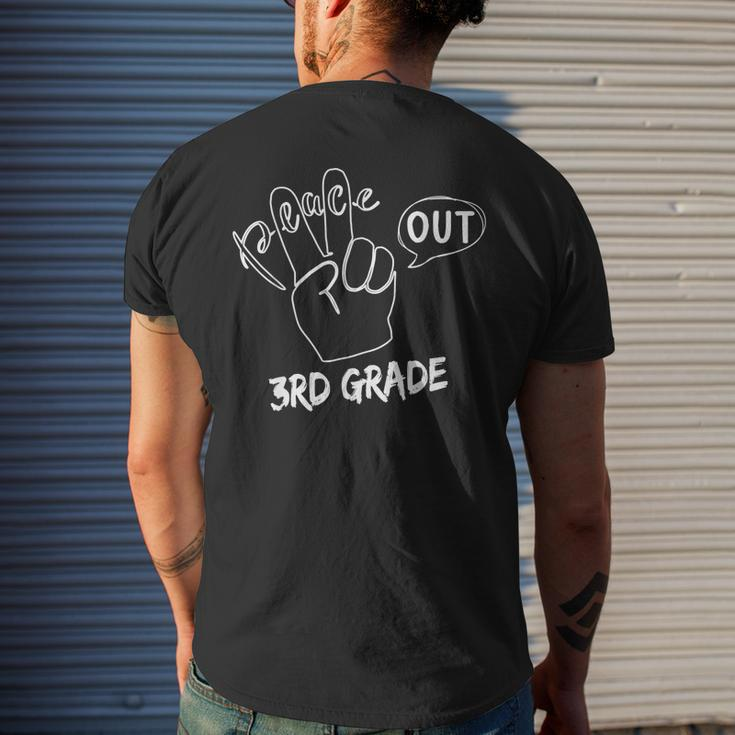 Graduate Third Grade 2022 Peace Out 3Rd Grade Men's Back Print T-shirt Gifts for Him