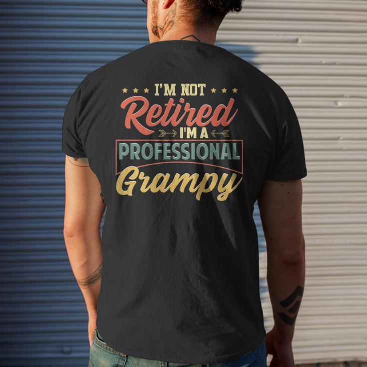 Grampy Grandpa Gift Im A Professional Grampy Mens Back Print T-shirt Gifts for Him