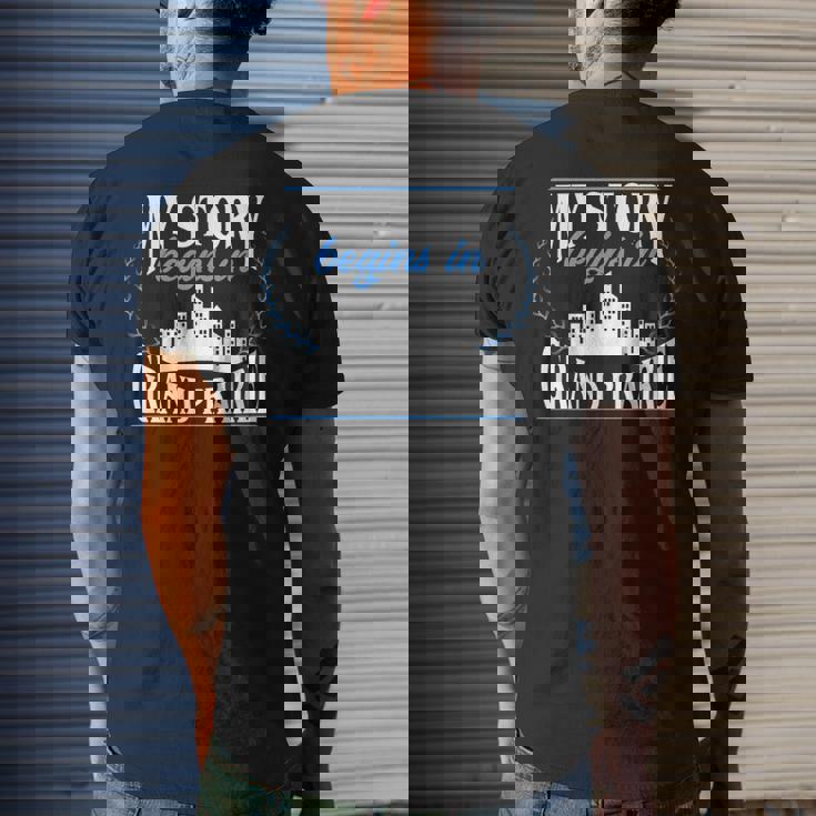 Grand Prairie Born In Grand Prairie Men's T-shirt Back Print Gifts for Him