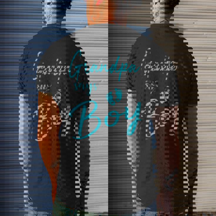 Grandpa Says Boy Cute Gender Reveal Team Blue Gift Mens Back Print T-shirt Gifts for Him Grandpa Says Boy Cute Gender Reveal Team Blue Gift Mens Back Print T-shirt Gifts for Him