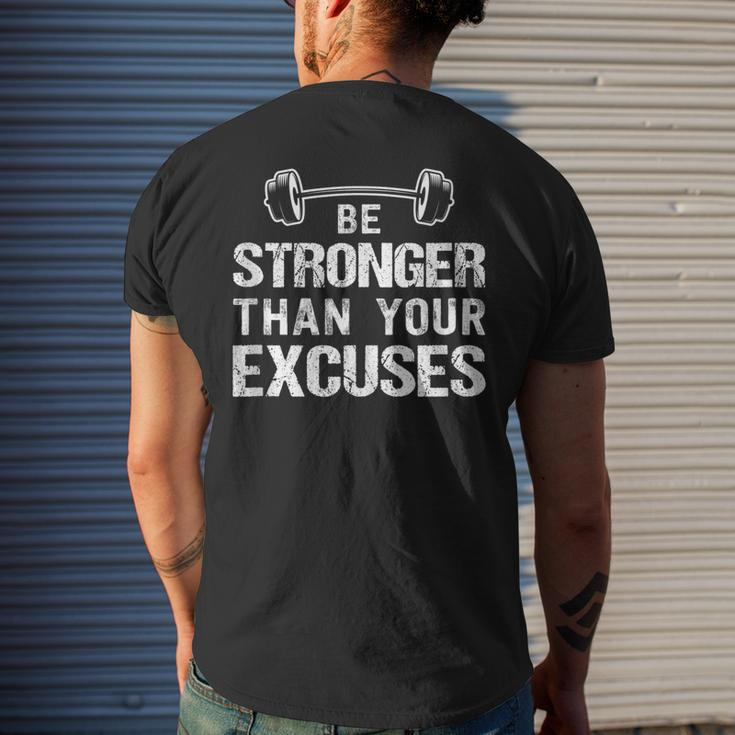 Gym Motivational Quote Bodybuilding Weightlifting Exercise Mens Back Print T-shirt Gifts for Him