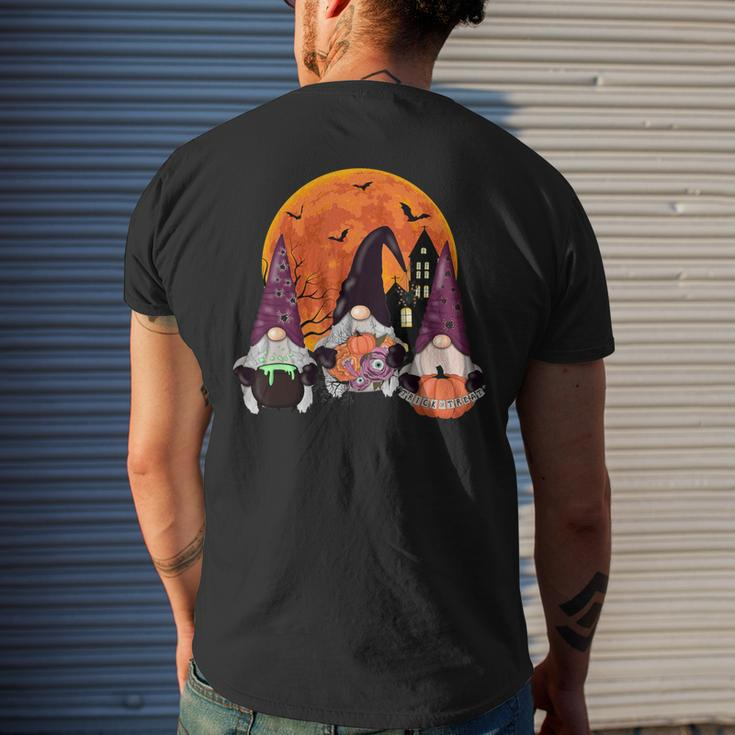 Halloween Gnomes Witch Cauldron Creepy Halloween Costume Men's T-shirt Back Print Gifts for Him