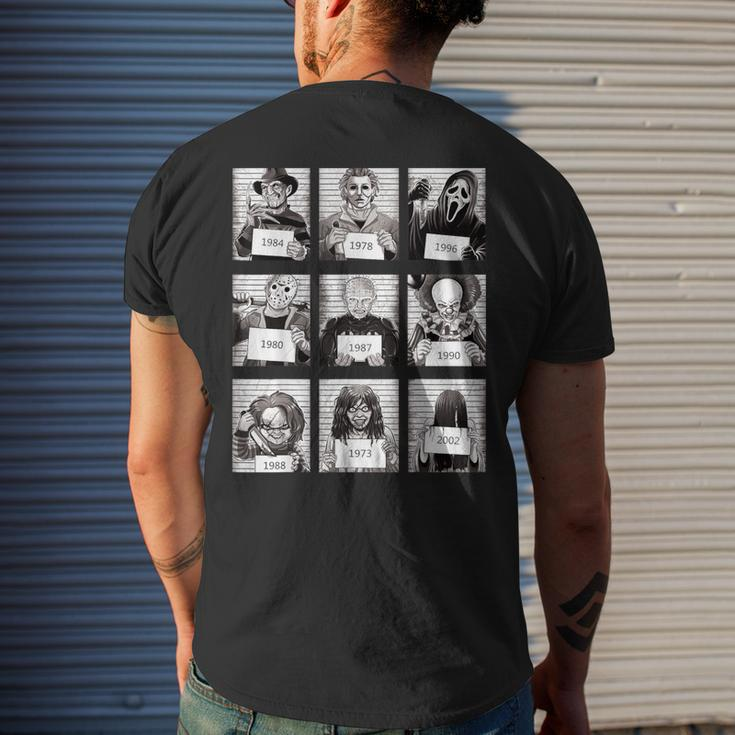 Halloween Horror Legends Killer Hots Creepy Fan Men's T-shirt Back Print Gifts for Him