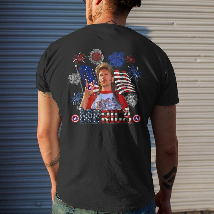 Happy 4Th Of July Merica Joe American Flag Men's Back Print T-shirt Gifts for Him