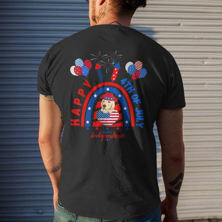 Happy 4Th Of July 2023 For Kids Funny Dog 4Th Of July 2023 Mens Back Print T-shirt Gifts for Him