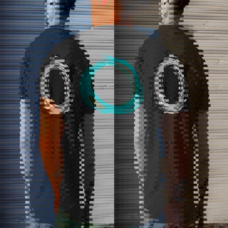 Happy Black Hole Mens Back Print T-shirt Gifts for Him