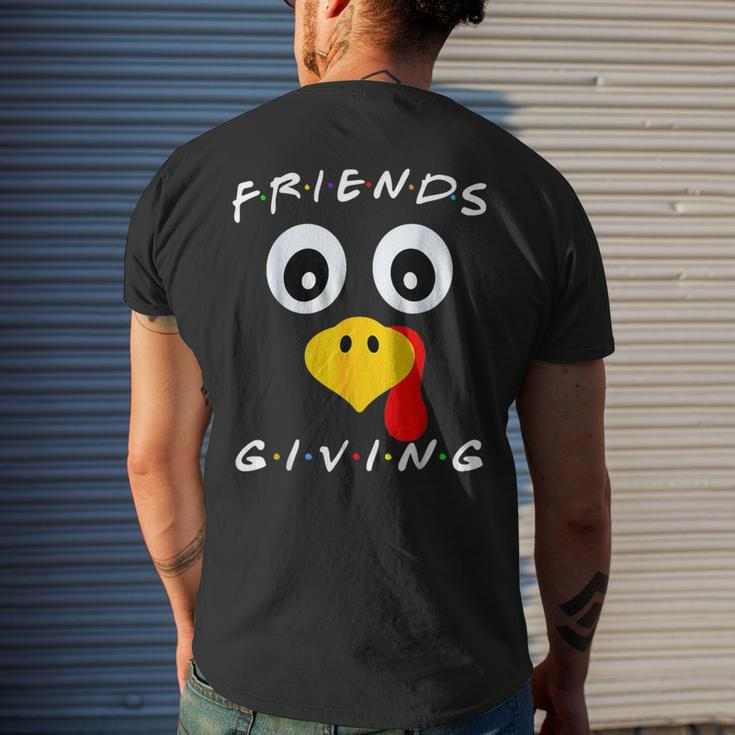 Happy Friendsgiving Matching Turkey Friend Thanksgiving 2023 Men's T-shirt Back Print Gifts for Him