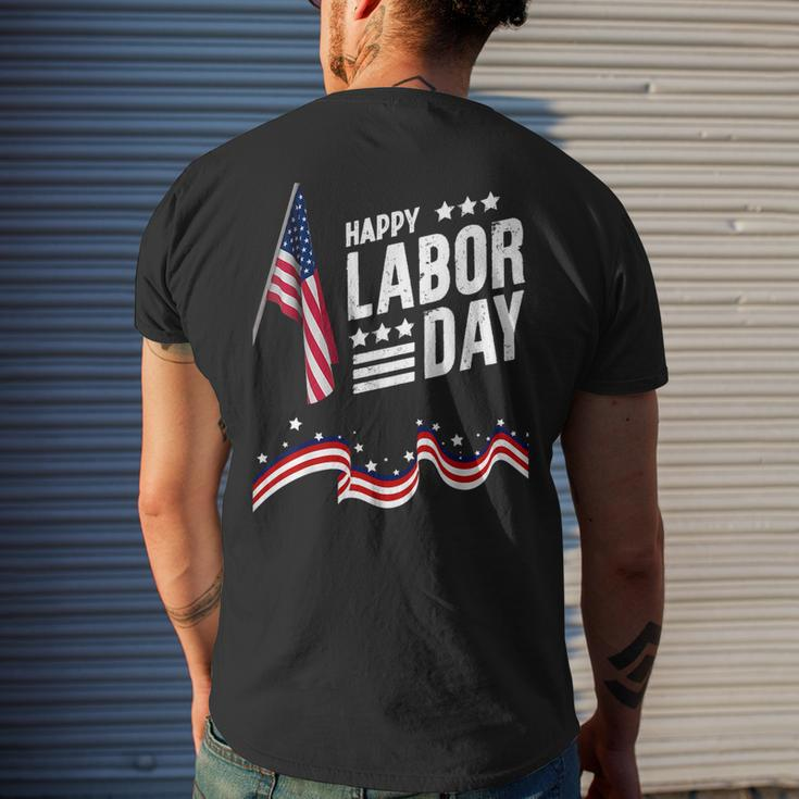 Happy Labor Day Graphic For American Workers Men's T-shirt Back Print Gifts for Him