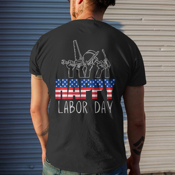 Happy Labor Day Union Worker Celebrating My First Labor Day Men's T-shirt Back Print Gifts for Him