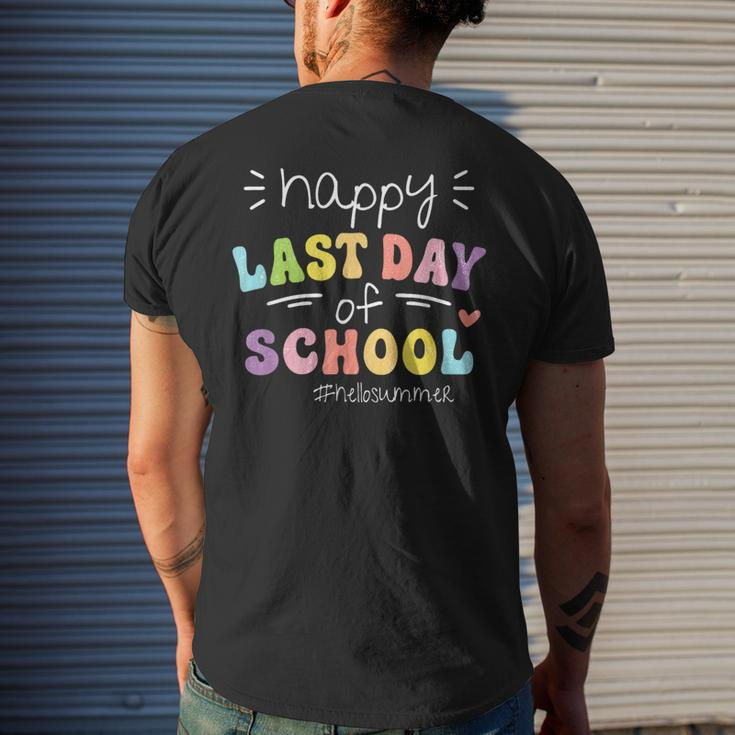 Happy Last Day Of School Cute Outfit For End Of School Year Mens Back Print T-shirt Gifts for Him