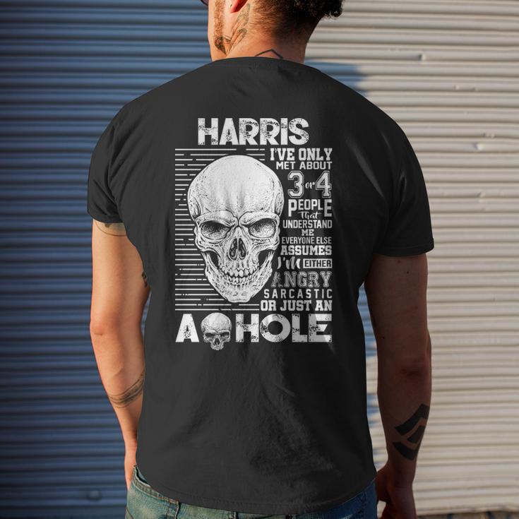 Harris Name Gift Harris Ively Met About 3 Or 4 People Mens Back Print T-shirt Gifts for Him