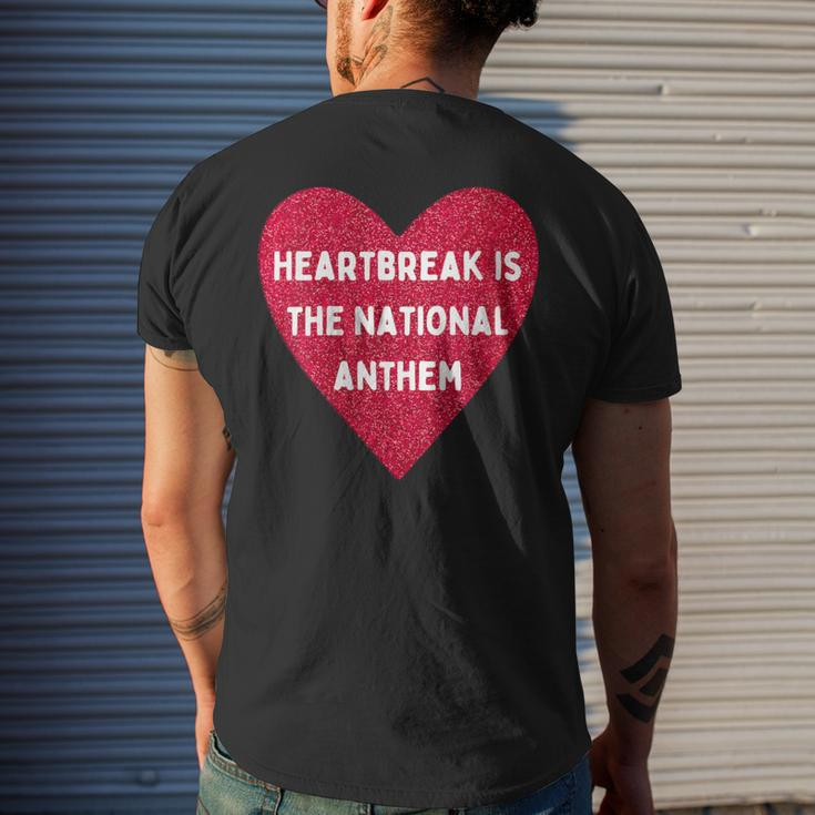 Heartbreak Is The National Anthem Pop Music Fan Men's T-shirt Back Print Gifts for Him