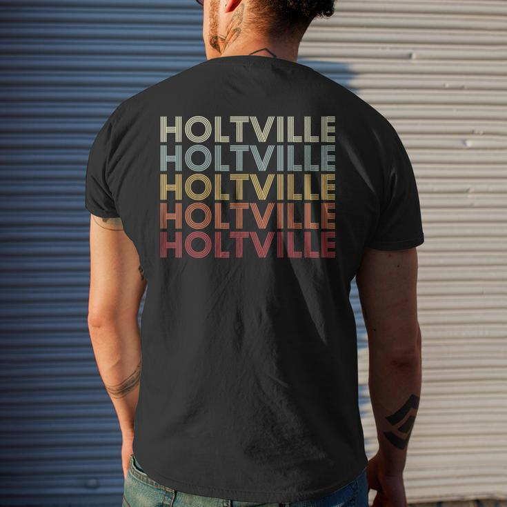 Holtville Alabama Holtville Al Retro Vintage Text Men's T-shirt Back Print Gifts for Him