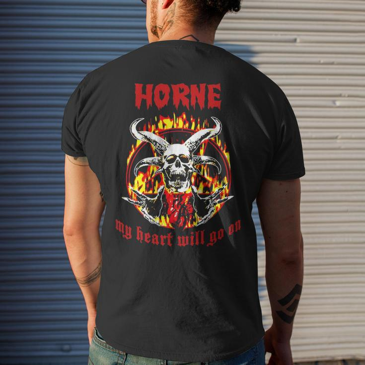 Horne Name Gift Horne Name Halloween Gift V2 Mens Back Print T-shirt Gifts for Him