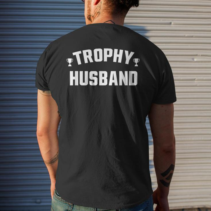 Husband Fun Trophy Men's T-shirt Back Print Gifts for Him